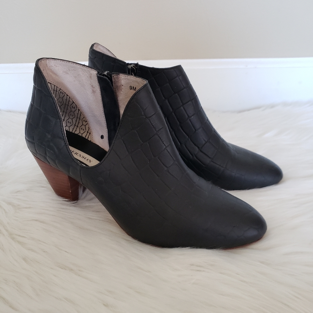 Matt Bernson Jagguar Black Leather Ankle Bootie - Size 9M - Picture 3 of 14